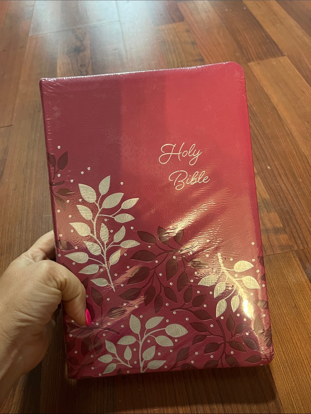 Pink Floral Bible